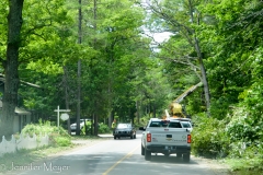 Highway 22 was passable only north of Glen Arbor.