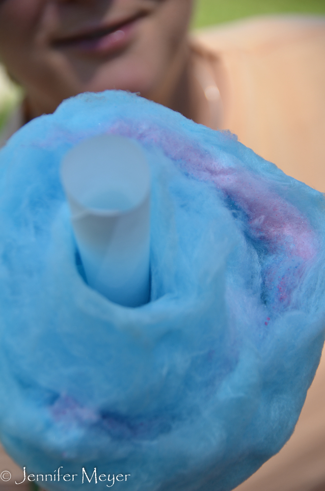 A little pink with the blue.