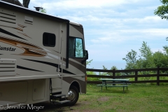 We got a nice private site overlooking Lake Superior.