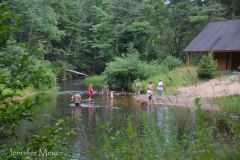 There was a nice river and beach there.