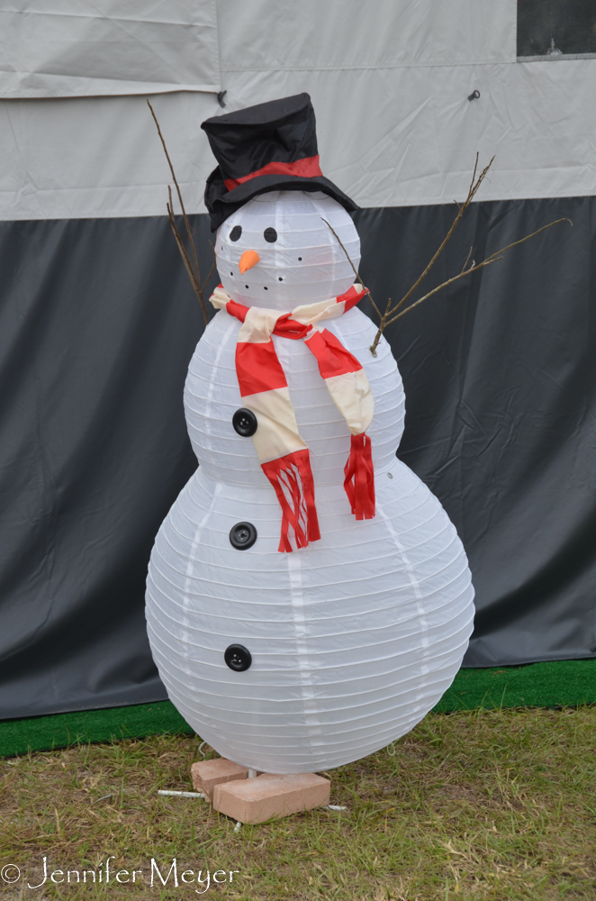 Sweet snow man.
