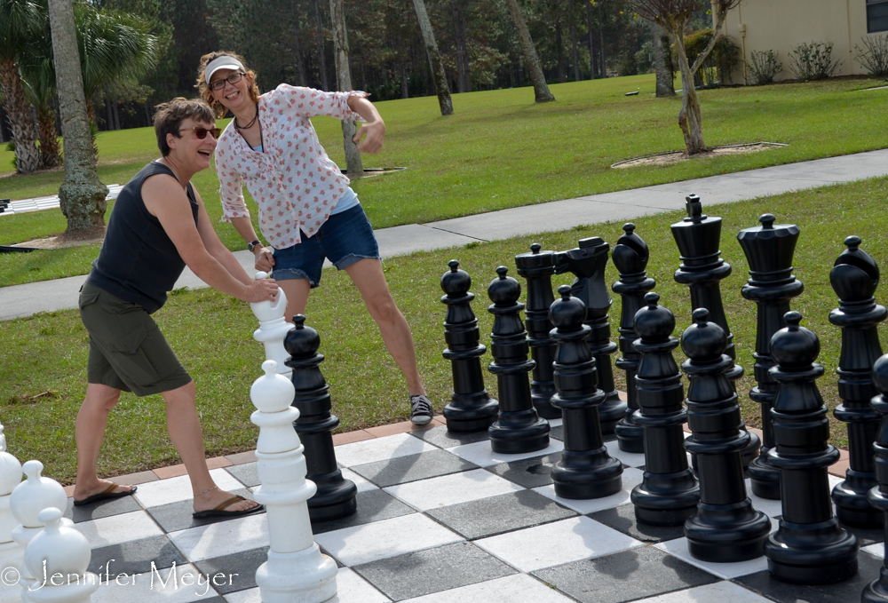 Giant chess...
