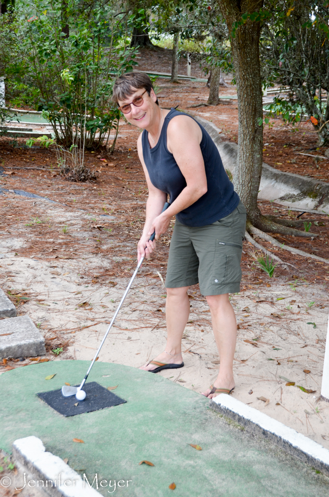 Mini golf... we didn't even get to pickle ball, bowling, or horseshoes!