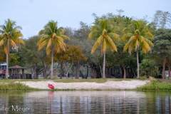 Park across the water.