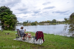 We got this great lakeside site in John Prince Park.