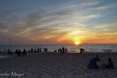 We went to the beach for the sunset.