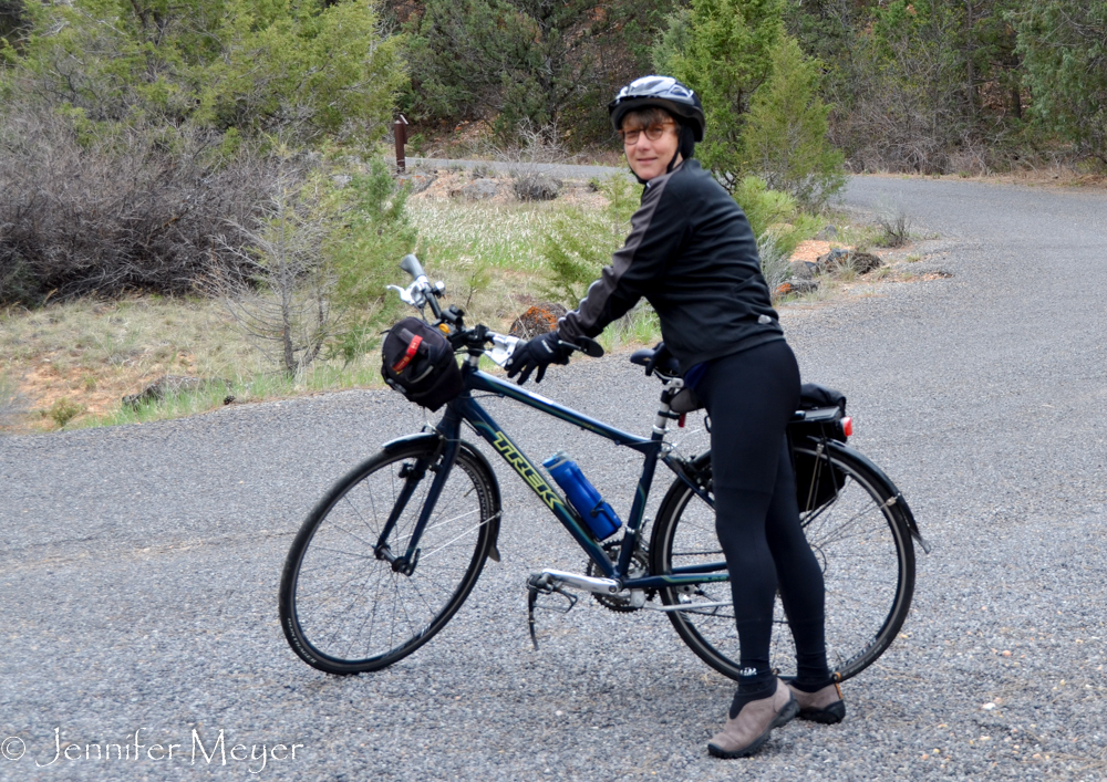 In the morning, I attempted a frigid bike ride, but it was just too cold and windy to go far.