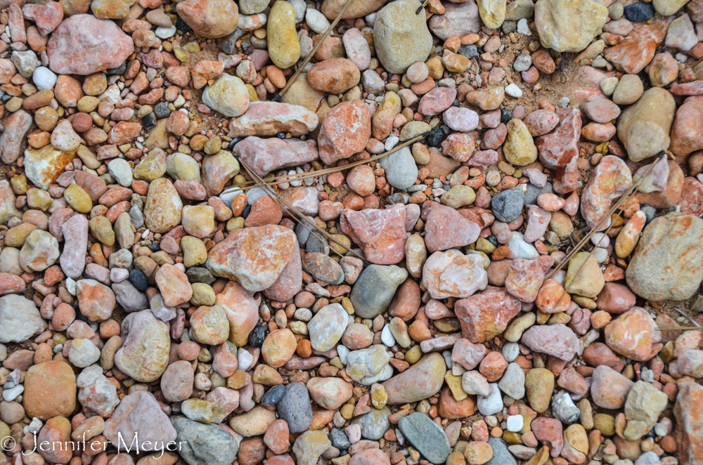 Beautiful river rocks.