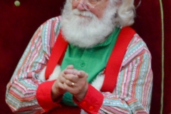 Santa sneaks a look at me.