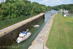 A lock in the canal.