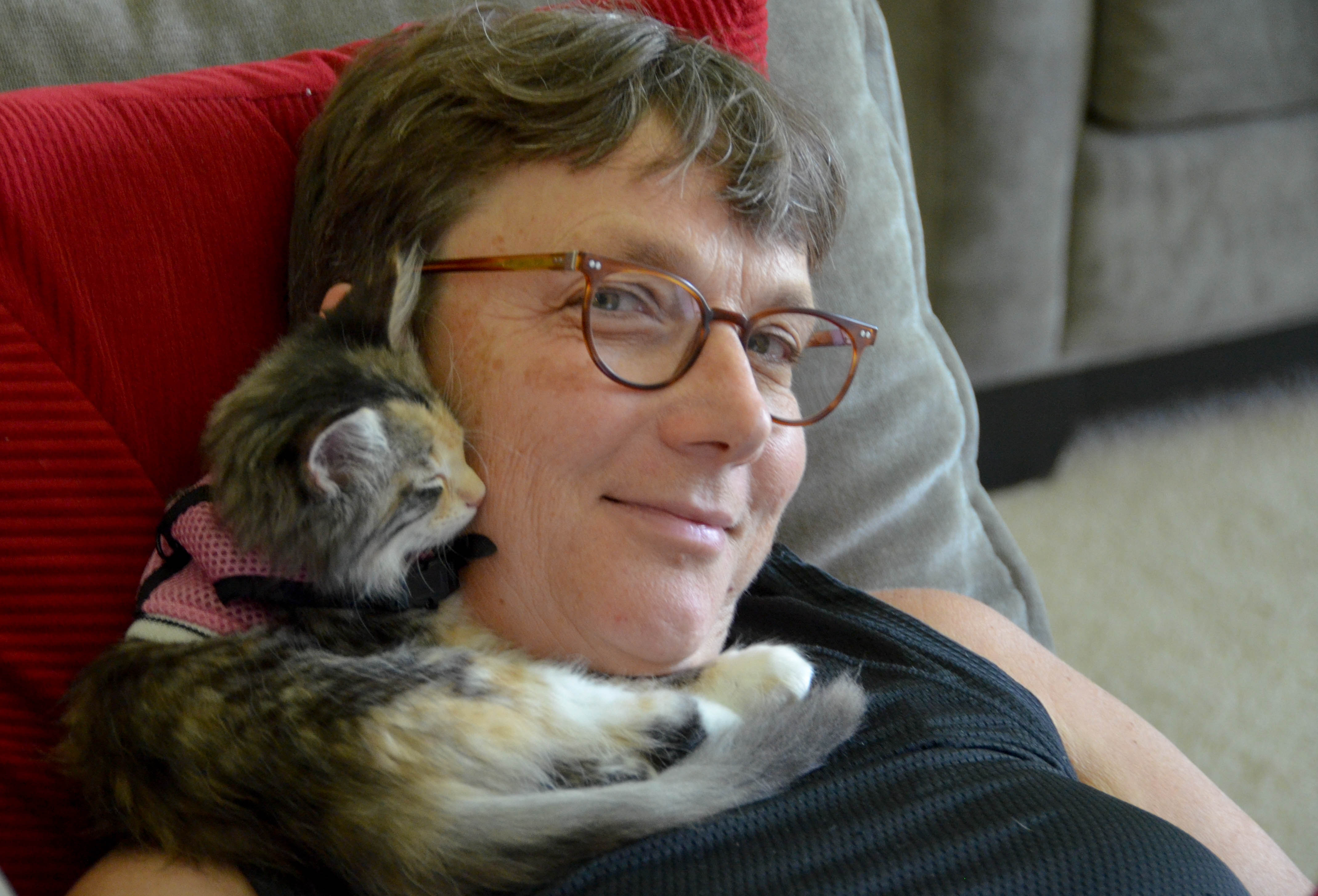 Napping with me inside.