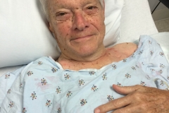 They barcoded his forehead to keep track of him.