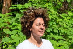 Sky chose to keep her wild locks.